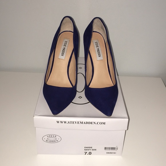 steve madden navy blue heels